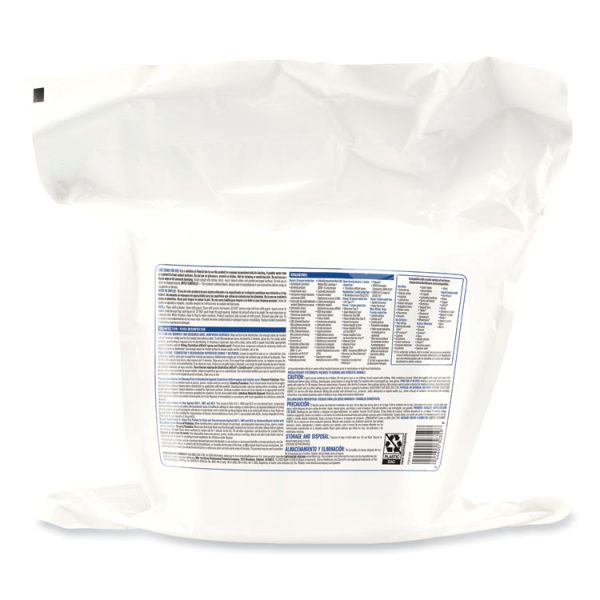 Bleach Germicidal Wipes, 1-Ply, 12 x 12, Unscented, White, 110/Bag - Image 2