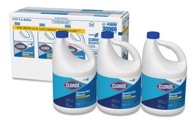Concentrated Germicidal Bleach, Regular, 121 Oz Bottle, 3/carton