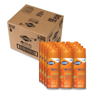 4-In-One Disinfectant And Sanitizer, Citrus, 14 Oz Aerosol Spray, 12/carton