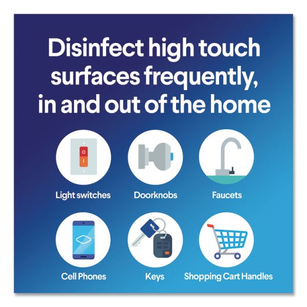Disinfecting Wipes, Easy Pull Pack, 1-Ply, 8 x 7, Lemon Scent, White, 75 Towels/Box, 6 Boxes/Carton - Image 5