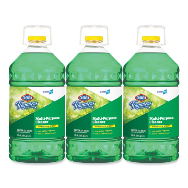 Fraganzia Multi-Purpose Cleaner, Forest Dew Scent, 175 Oz Bottle, 3/carton