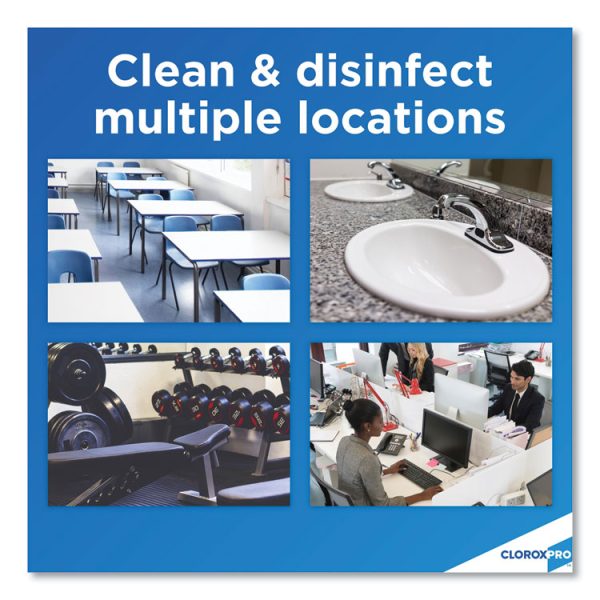 Disinfecting Wipes, 1-Ply, 7 x 8, Fresh Scent, White, 700/Bucket - Image 2