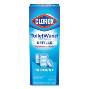 Disinfecting Toiletwand Refill Heads, Blue/White, 10/Pack, 6 Packs/Carton