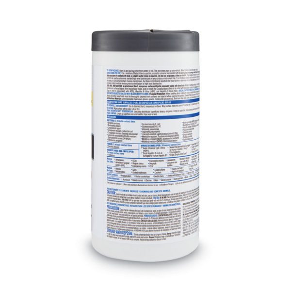 VersaSure Cleaner Disinfectant Wipes, 1-Ply, 6.75 x 8, Fragranced, White, 85/Canister, 6 Canisters/Carton - Image 10