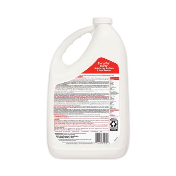 Disinfecting Bio Stain And Odor Remover, Fragranced, 128 Oz Refill Bottle - Image 3
