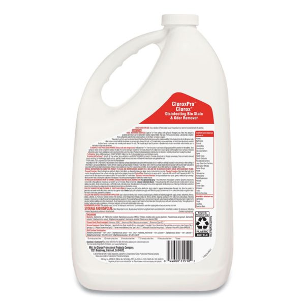 Disinfecting Bio Stain And Odor Remover, Fragranced, 128 Oz Refill Bottle, 4/ct - Image 5