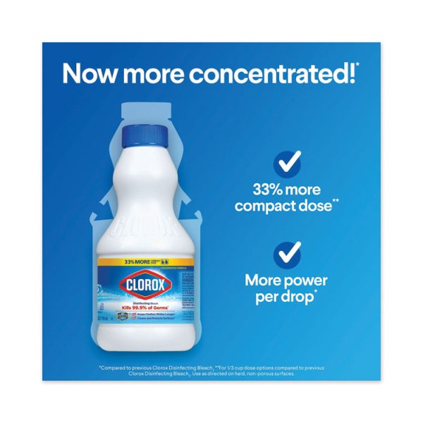 Regular Bleach With Cloromax Technology, 24 Oz Bottle, 12/carton - Image 2