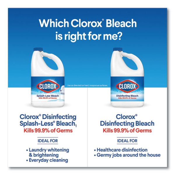 Regular Bleach With Cloromax Technology, 43 Oz Bottle, 6/carton - Image 9