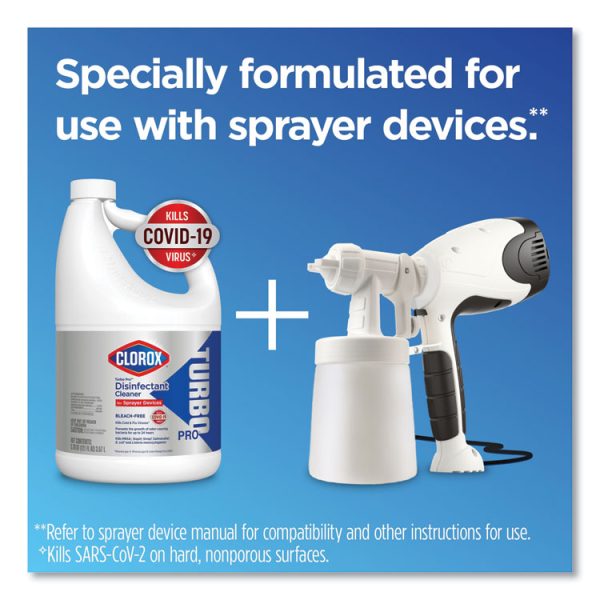 Turbo Pro Disinfectant Cleaner For Sprayer Devices, 121 Oz Bottle, 3/carton - Image 3