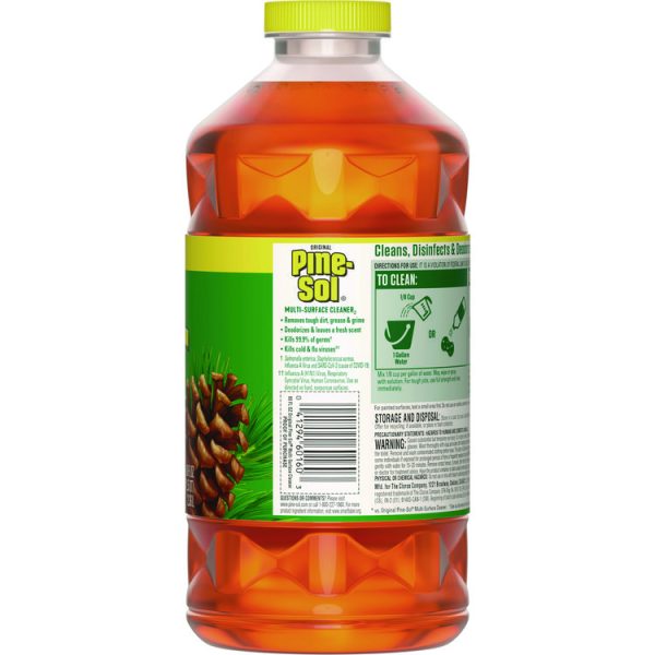 Multi-Surface Cleaner Disinfectant Concentrated, Pine Scent, 80 oz Bottle, 6/Carton - Image 2