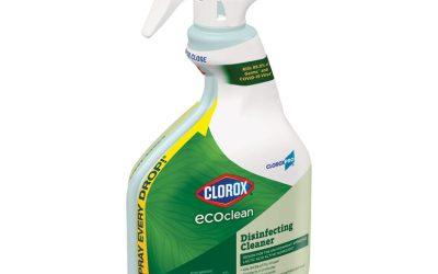 Clorox Pro EcoClean Disinfecting Cleaner, Unscented, 32 oz Spray Bottle, 9/Carton