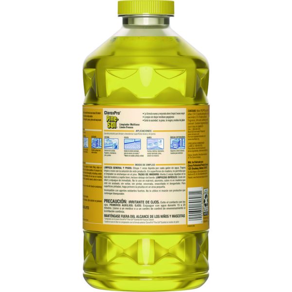 CloroxPro Multi-Surface Cleaner Concentrated, Lemon Fresh Scent, 80 oz Bottle, 3/Carton - Image 2