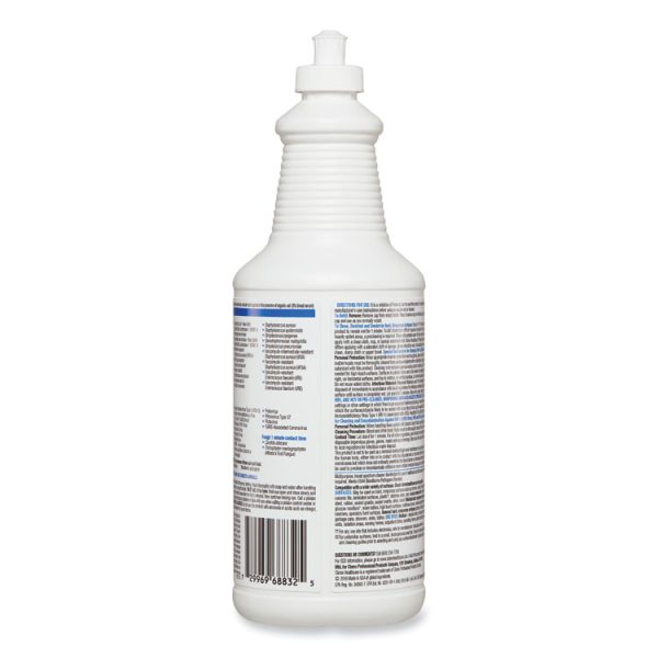 Bleach Germicidal Cleaner, 32 Oz Pull-Top Bottle, 6/carton - Image 3