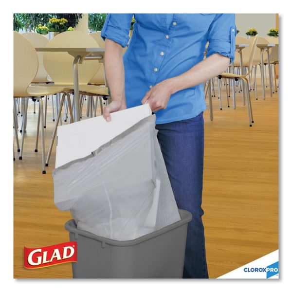 Forceflex Tall Kitchen Drawstring Trash Bags, 13 Gal, 0.72 Mil, 23.75" X 24.88", Gray, 100/box - Image 7