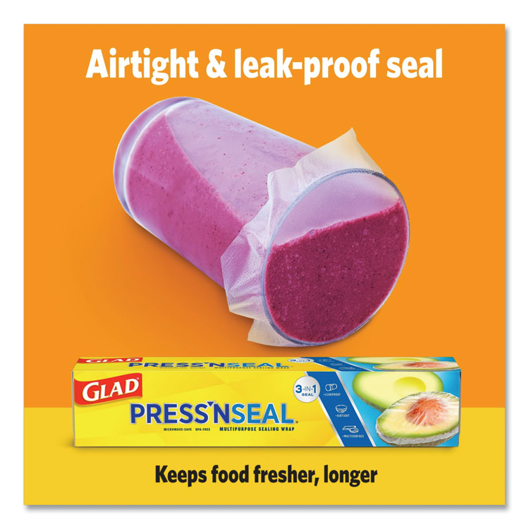 Press'n Seal Food Plastic Wrap, 70 Square Foot Roll, 12 Rolls/carton - Image 2