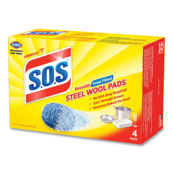 Steel Wool Soap Pad, Steel, 4/box, 24 Boxes/carton - Image 7