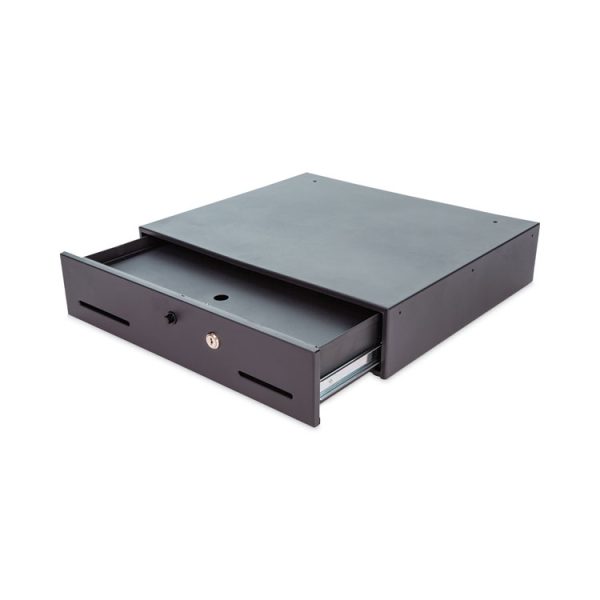 Metal Cash Drawer, Coin/Cash, 10 Compartments, 16 x 11.25 x 2.25, Black - Image 4