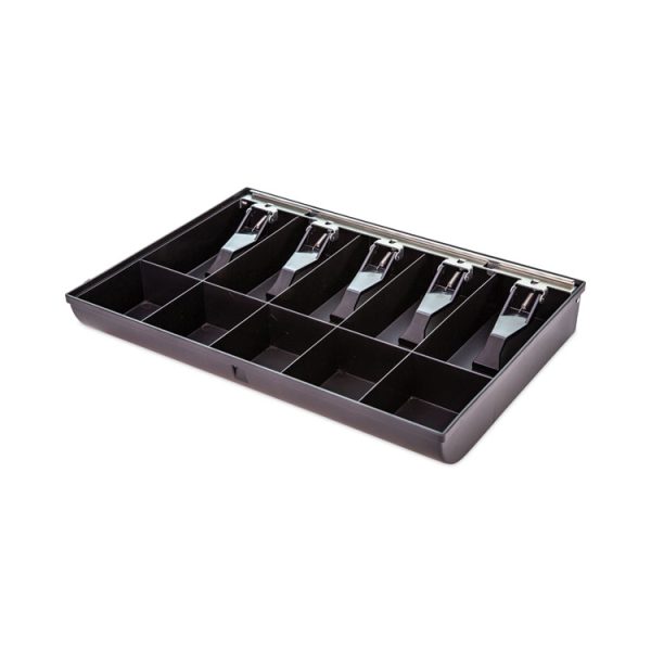Cash Drawer Replacement Tray, Coin/Cash, 10 Compartments, 16 x 11.25 x 2.25, Black - Image 2