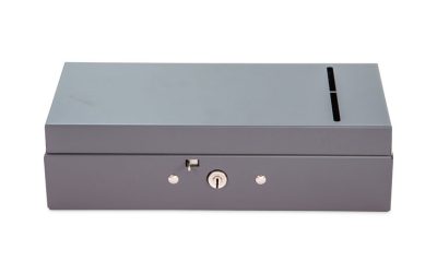Steel Bond Box, 1 Compartment, 10.4 x 5.4 x 3.1, Gray