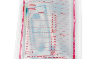 Deposit Bag, Plastic, 5.75 X 8.75 X 3, Clear, 1,000/carton