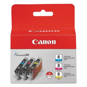 0621b016 (cli-8) Chromalife100+ Ink, 840 Page-Yield, Cyan/magenta/yellow