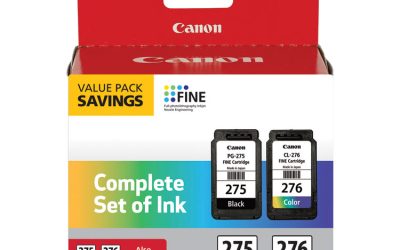 4988C005 (PGI-275; CLI-276) Multipack Ink, Black/Tri-Color