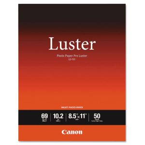 Pro Luster Inkjet Photo Paper, 10.2 Mil, 8.5 X 11, Luster White, 50/pack