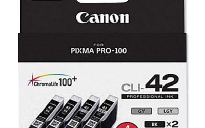 6384b008 (cli-42) Chromalife100+ Ink, Black/gray/light Gray, 4/pack