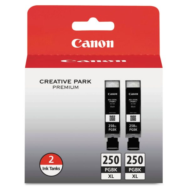 6432b004 (pgi-250xl) Chromalife100+ High-Yield Ink, 500 Page-Yield, Black, 2/pack