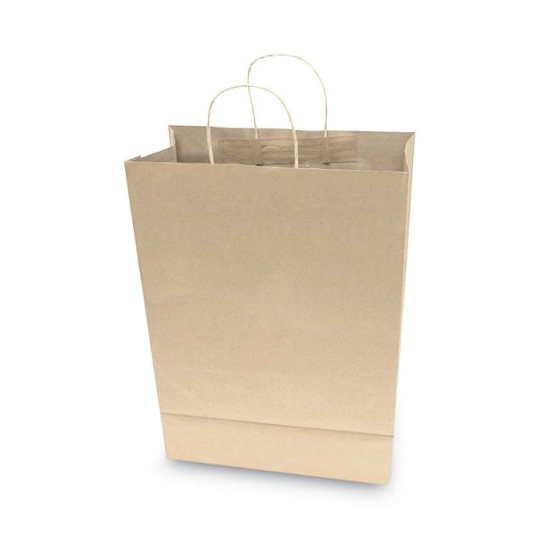 Premium Shopping Bag, 12" X 6.5" X 17", Brown Kraft, 50/box - Image 2