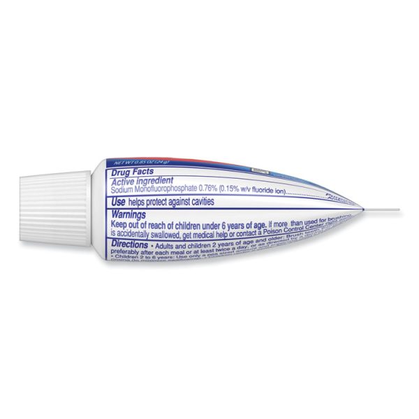 Toothpaste, Personal Size, 0.85 Oz Tube, Unboxed, 240/carton - Image 3