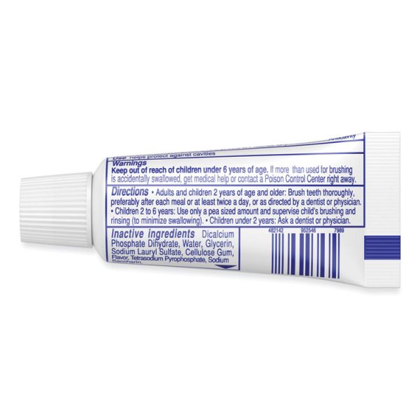 Toothpaste, Personal Size, 0.85 Oz Tube, Unboxed, 240/carton - Image 2