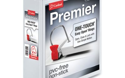 Premier Easy Open Clearvue Locking Slant-D Ring Binder, 3 Rings, 2″ Capacity, 11 X 8.5, White