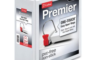Premier Easy Open Clearvue Locking Slant-D Ring Binder, 3 Rings, 4″ Capacity, 11 X 8.5, White