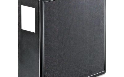 Superlife Easy Open Locking Slant-D Ring Binder, 3 Rings, 4″ Capacity, 11 X 8.5, Black