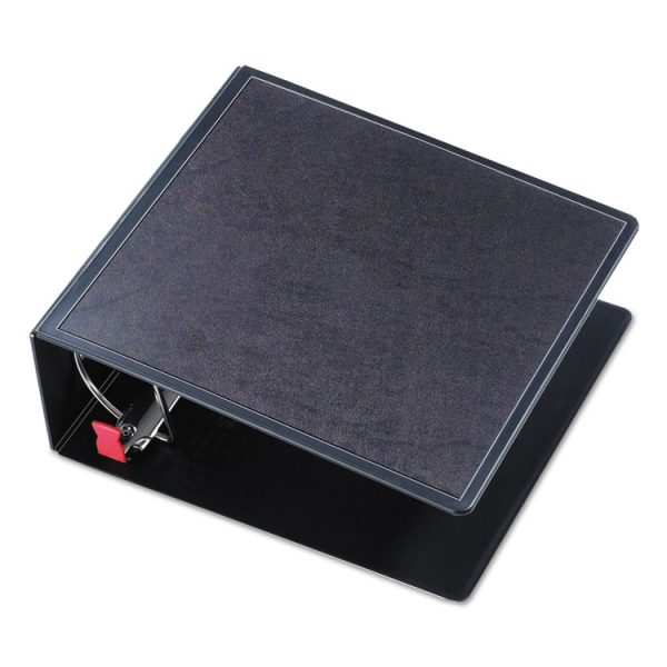 Superlife Easy Open Locking Slant-D Ring Binder, 3 Rings, 5" Capacity, 11 X 8.5, Black - Image 4