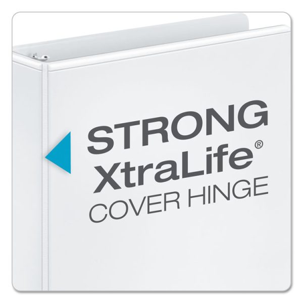 Performer Clearvue Slant-D Ring Binder, 3 Rings, 5" Capacity, 11 X 8.5, White - Image 3