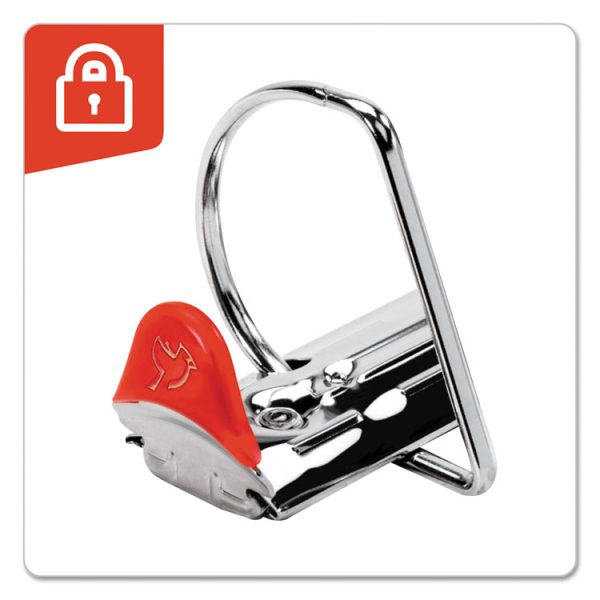 Xtralife Clearvue Non-Stick Locking Slant-D Ring Binder, 3 Rings, 3" Capacity, 11 X 8.5, White - Image 4