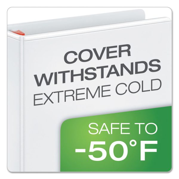 Xtralife Clearvue Non-Stick Locking Slant-D Ring Binder, 3 Rings, 3" Capacity, 11 X 8.5, White - Image 3