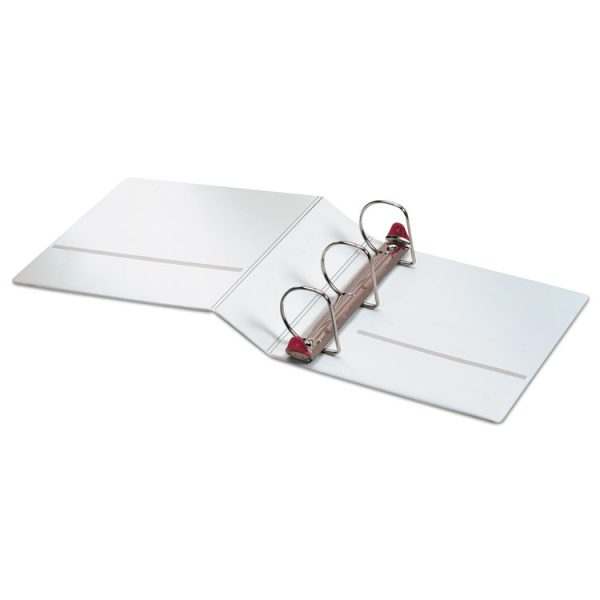 Treated Clearvue Locking Slant-D Ring Binder, 3 Rings, 3" Capacity, 11 X 8.5, White - Image 3
