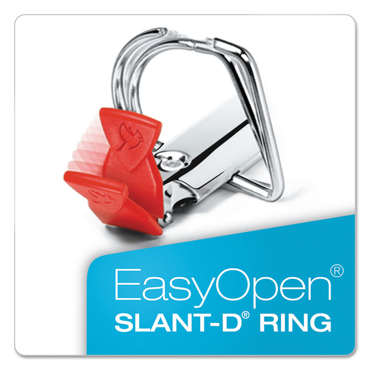 Freestand Easy Open Locking Slant-D Ring Binder, 3 Rings, 2" Capacity, 11 X 8.5, White - Image 4
