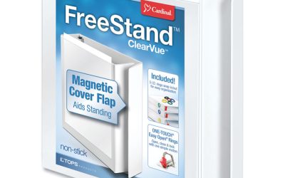 Freestand Easy Open Locking Slant-D Ring Binder, 3 Rings, 2″ Capacity, 11 X 8.5, White