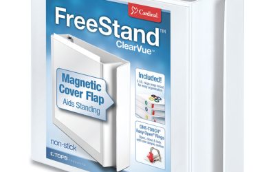 Freestand Easy Open Locking Slant-D Ring Binder, 3 Rings, 3″ Capacity, 11 X 8.5, White