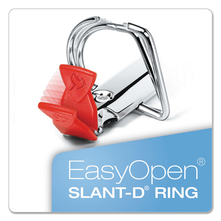 Freestand Easy Open Locking Slant-D Ring Binder, 3 Rings, 4" Capacity, 11 X 8.5, White - Image 4
