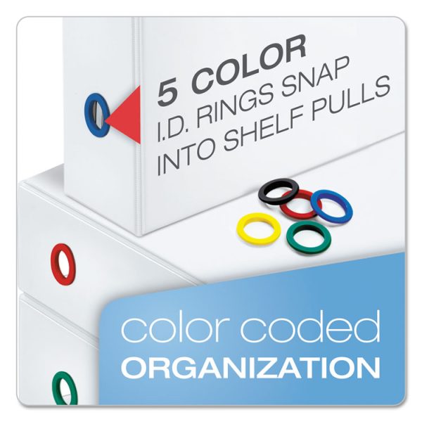 Freestand Easy Open Locking Slant-D Ring Binder, 3 Rings, 5" Capacity, 11 X 8.5, White - Image 3