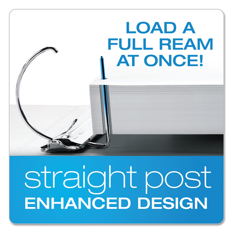 Expressload Clearvue Locking D-Ring Binder, 3 Rings, 4" Capacity, 11 X 8.5, White - Image 2