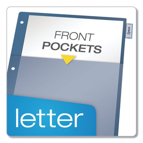 Poly 1-Pocket Index Dividers, 8-Tab, 11 x 8.5, Assorted - Image 2