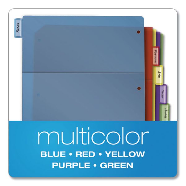 Poly 1-Pocket Index Dividers, 8-Tab, 11 x 8.5, Assorted - Image 7
