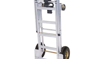 3-in-1 Convertible Hand Truck, 800 lb to 1,000 lb Capacity, 21.06 x 21.85 x 48.03, Aluminum