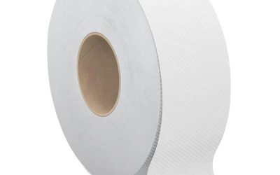 Select Jumbo Bath Tissue, Septic Safe, 2-Ply, White, 3.3″ X 1,000 Ft, 12 Rolls/carton